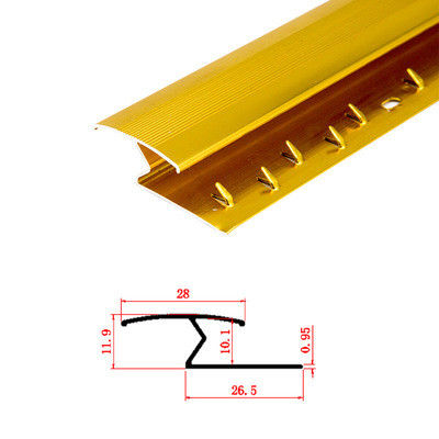 Aluminium Metal Carpet Edge Trim 10mm Transition Strip Door Threshold