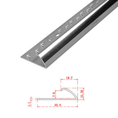 Aluminium Metal Carpet Edge Trim 10mm Transition Strip Door Threshold