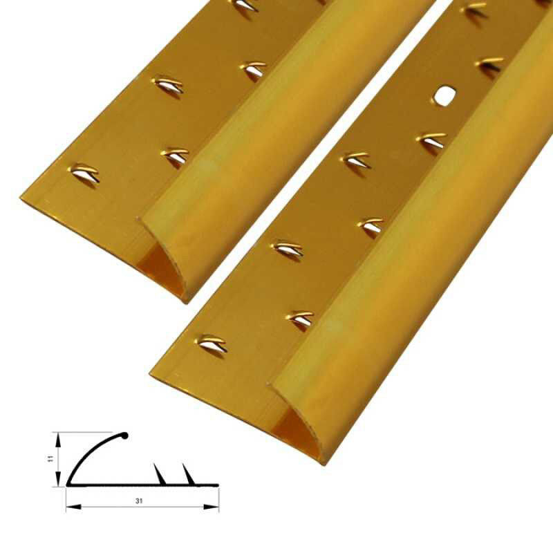 Aluminium Metal Carpet Edge Trim 10mm Transition Strip Door Threshold