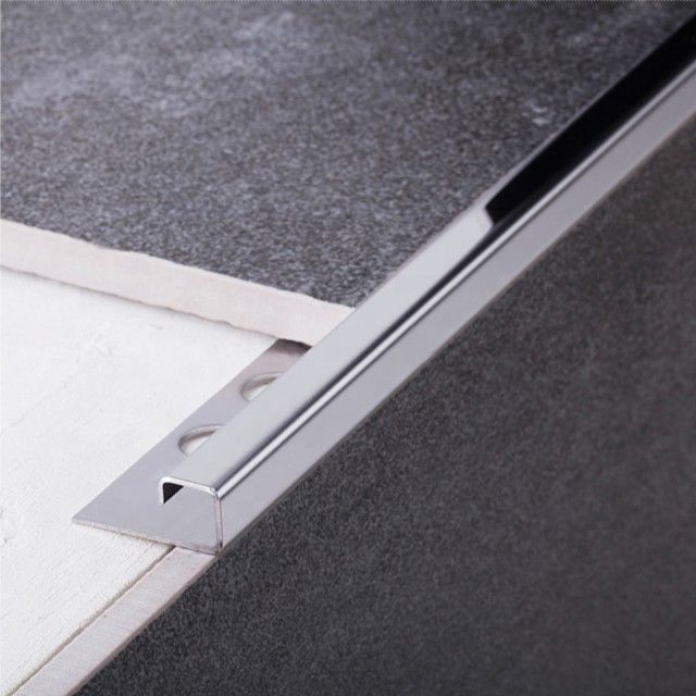 Decorative Edging Protection Extruded Aluminum Tile Trim Profile