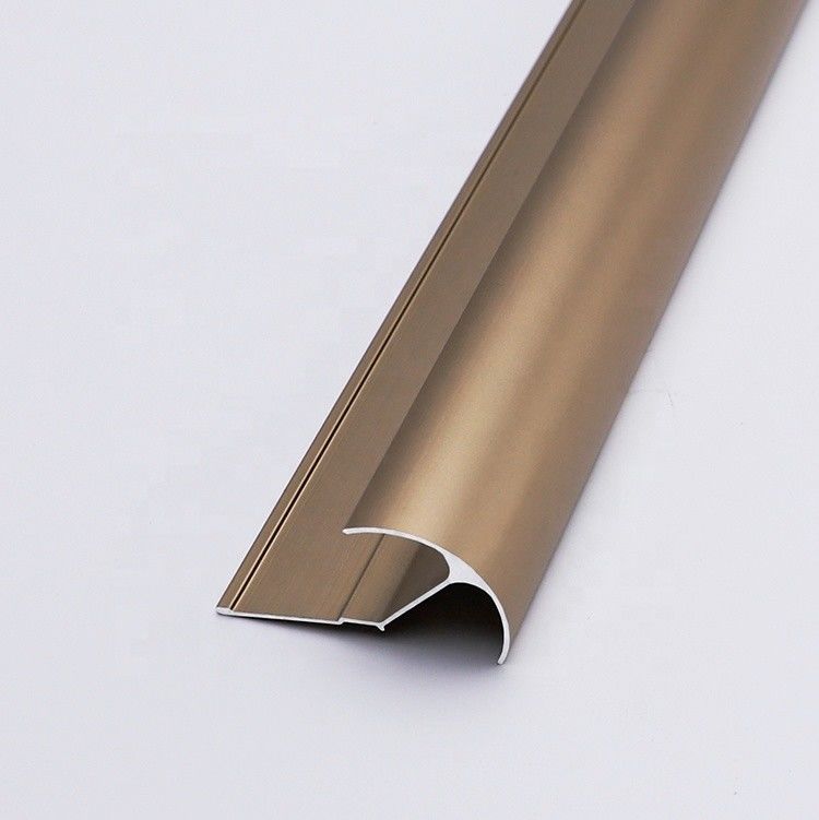 6mm Aluminium Brushed Chrome Tile Trim Elektroforesis