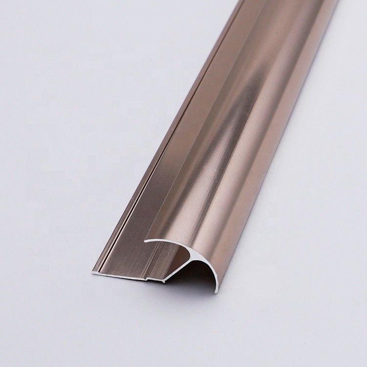 6mm Aluminium Brushed Chrome Tile Trim Elektroforesis
