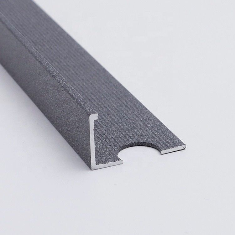 2,7m Seng Chrome Square Edge Tile Trim Aluminium
