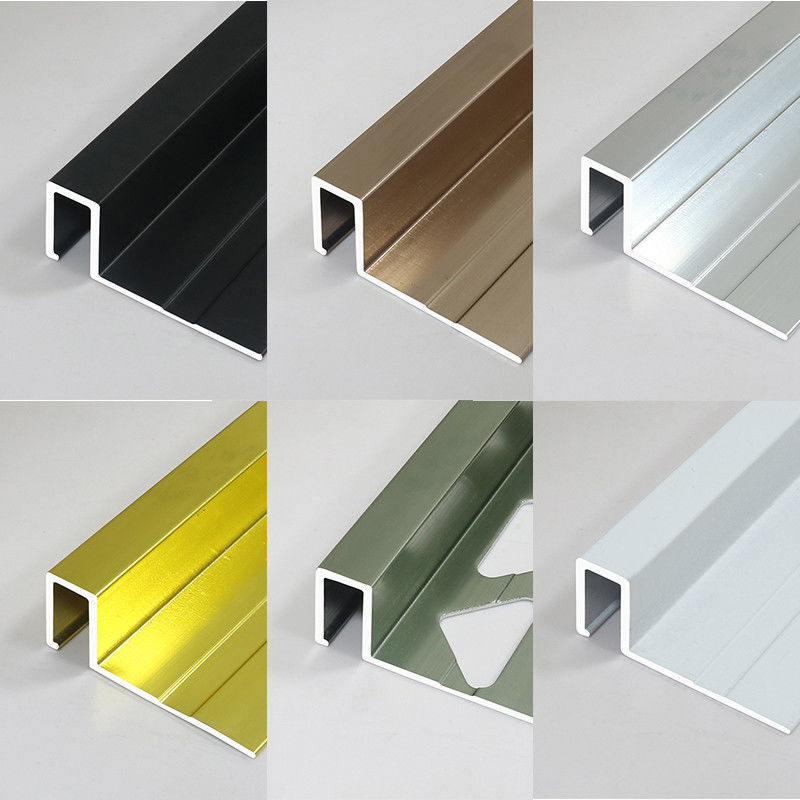 Manik-manik Aluminium 5mm Untuk Ubin Ubin Keramik Garis Sudut Eksternal Trim