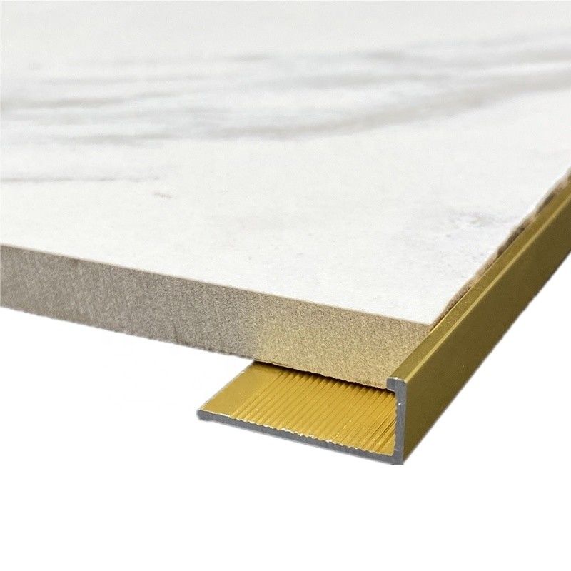 L Shape Brass Tile Trim 3.0m Ceramic Corner Edge Protector Transisi Strip