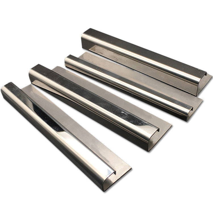Tile Transition Strip Bentuk Persegi Brushed Stainless Steel Tile Trim 10mm