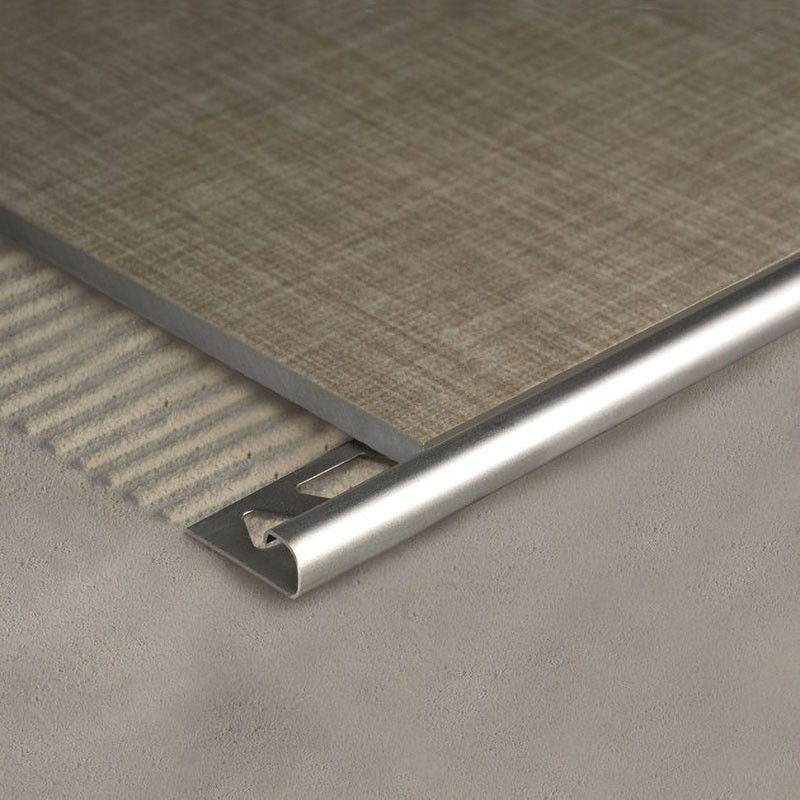 Keramik Sudut Aluminium T Channel Stainless Steel Kuadran Tile Trim 2.7m