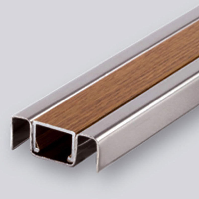 Cermin Ubin Stainless Steel Trim U Bentuk Dekoratif Strip Square Tile Edge Trim