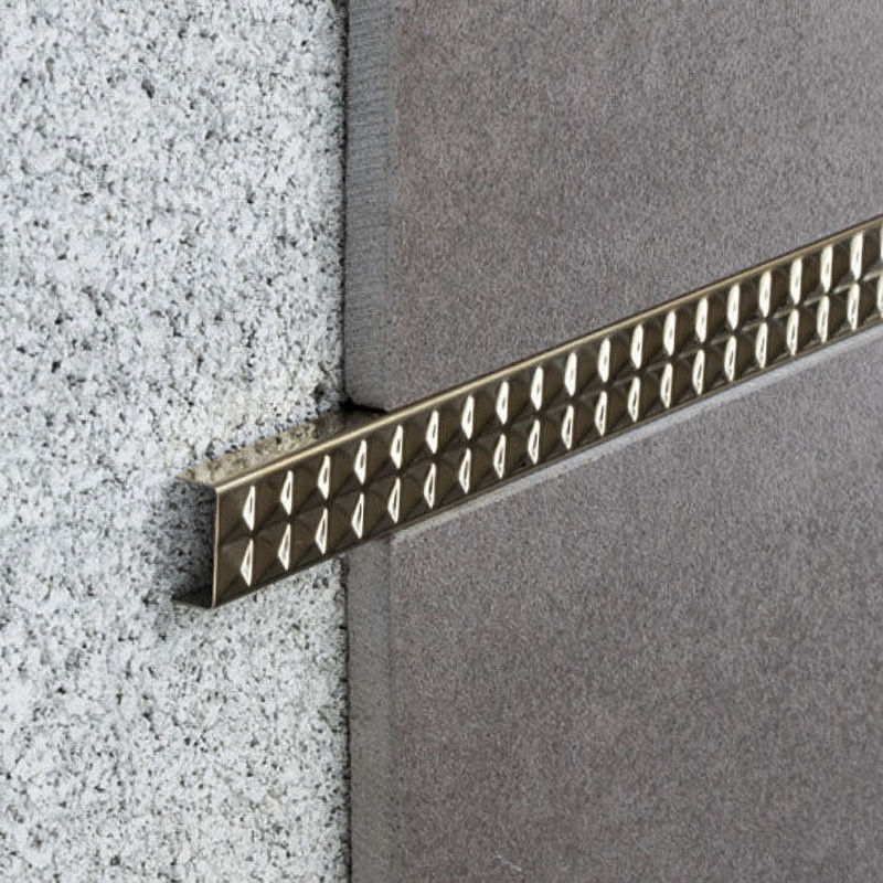 Cermin Ubin Stainless Steel Trim U Bentuk Dekoratif Strip Square Tile Edge Trim
