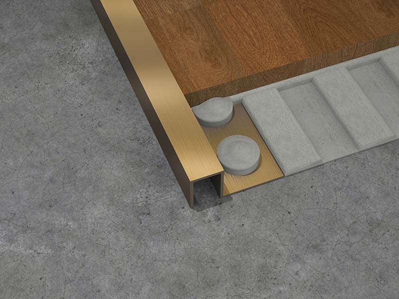 1.8m Stainless Steel Square Edge Tile Trim Fireproof Corner Tile Edge Trim