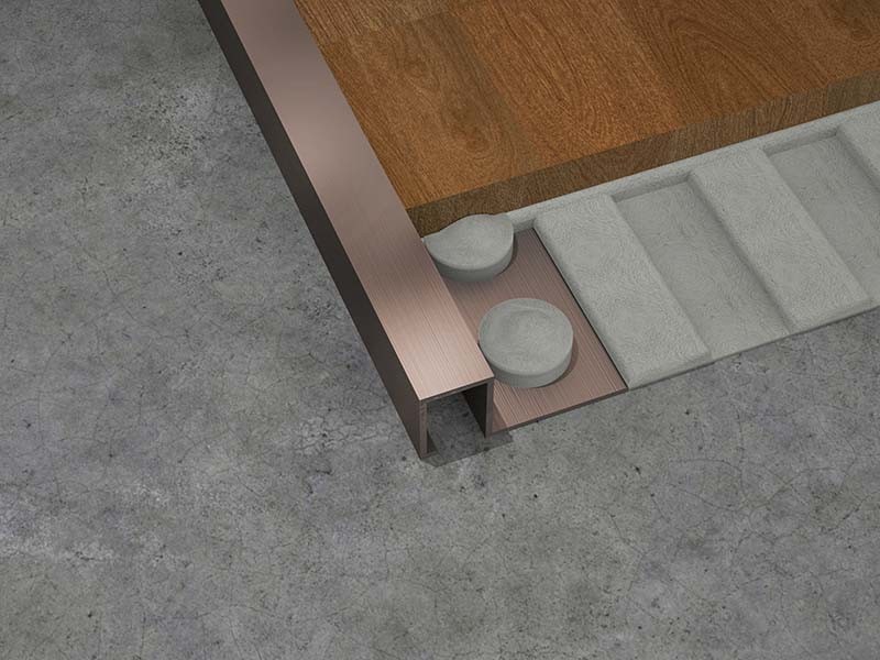 1.8m Stainless Steel Square Edge Tile Trim Fireproof Corner Tile Edge Trim