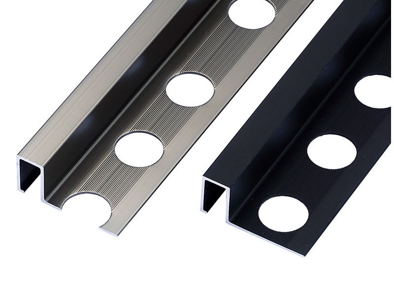 Aluminum Extrusion Profile Tile Trim Strips Ceramic Decorative Tile Edge Corner Trim