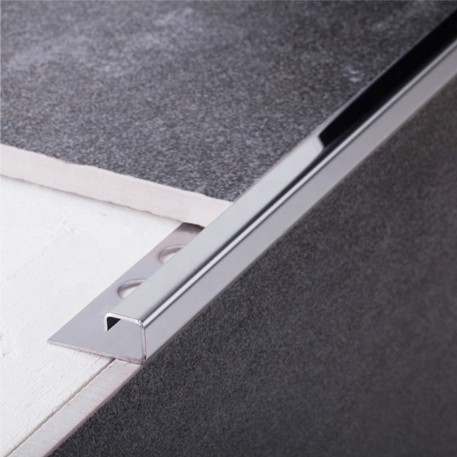 Decorative Edging Protection Extruded Aluminum Tile Trim Profile